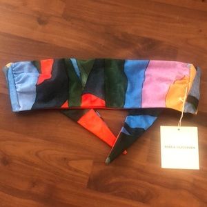 Mara Hoffman Abigail Tie Back Bandeau bikini top